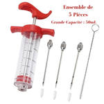 Load image into Gallery viewer, Kit Complet 5 pièces Injecteur de Marinade Grande Capacité 50 mL en Acier Inoxydable

